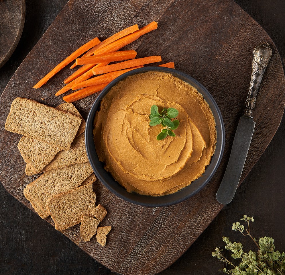 Hummus con calabizo cenital