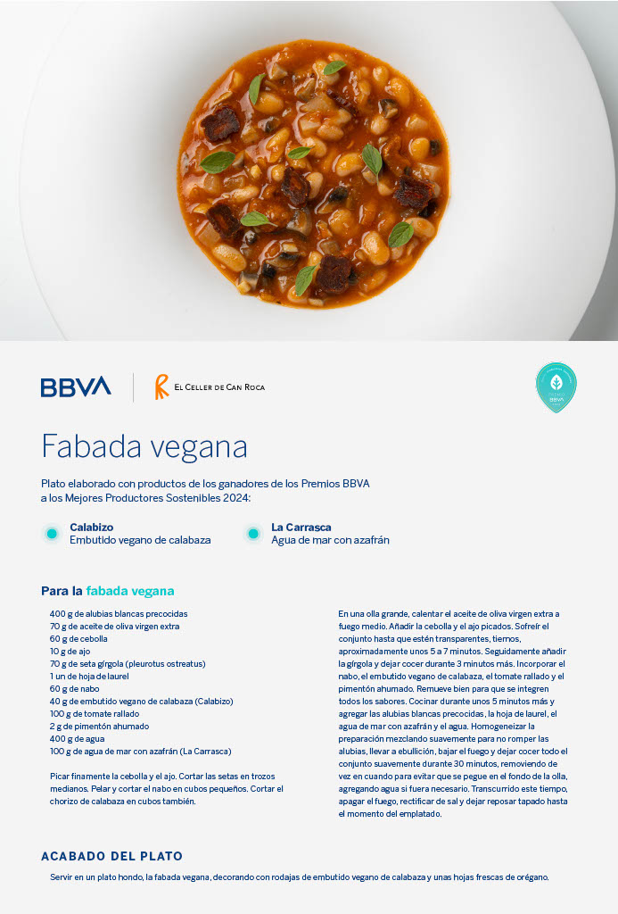 Receta fabada vegana
