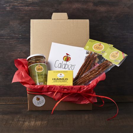 Caja Degustación: Calabizo + Calabizo Picante + Hummus + Potaje de garbanzos