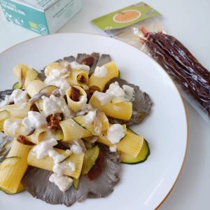 Rigatoni con calabizo picante