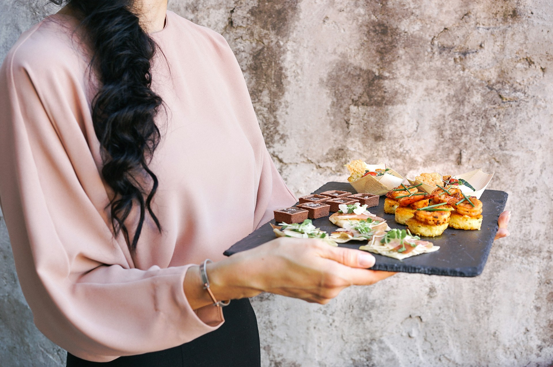 Canapés veganos para navidad